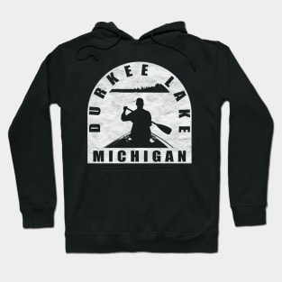 Durkee Lake Canoeing Michigan Hoodie